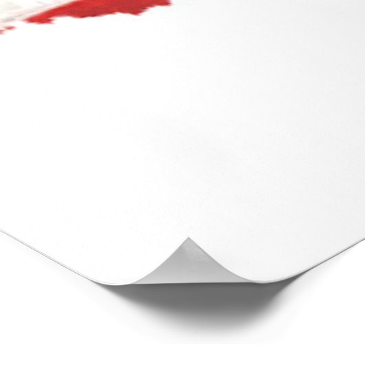 Poster Première course de base - Joueur de base-ball et d (Coin)