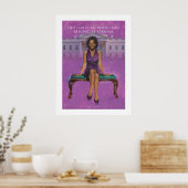 Poster Première dame des Etats-Unis.-Michelle Obama 23 x  (Cuisine)