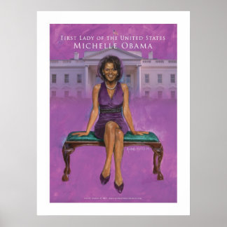 Poster Première dame des États-Unis.-Michelle Obama 52 x