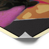 Poster Première dame Michelle Obama - Customisée (Coin)