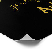 Poster Première Danse Chanson Lyrics Anniversaire Cadeau  (Coin)