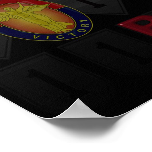 Poster Première division d'infanterie Big Red One (Coin)