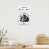 Poster Première édition de "Le rouge et le noir" (Cuisine)