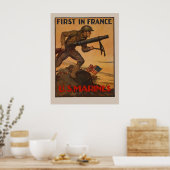 Poster Première En France - Marines Américaines (Cuisine)