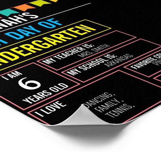 Poster Première et Dernière journée du conseil scolaire R (Coin)