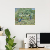 Poster Première étape, après Millet par Vincent Van Gogh (Bureau à domicile)