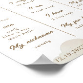 Poster Première étape de l'infographie de l'ours en peluc (Coin)