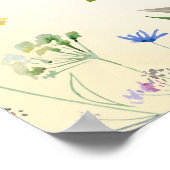 Poster Première fête d'anniversaire de la fille fleur sau (Coin)