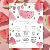 Poster Première fête de la pastèque Anniversaire