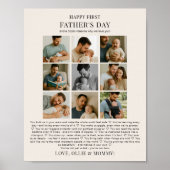 Poster Première Fête des pères Pourquoi Nous Vous Aimons  (Devant)
