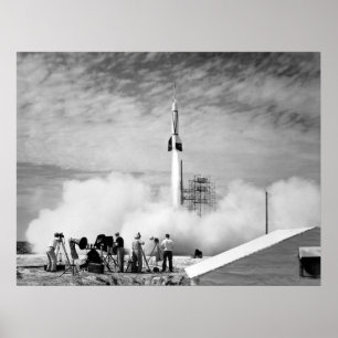 Poster Première fusée, Cape Canaveral, "Bumper 2"