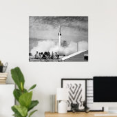 Poster Première fusée, Cape Canaveral, "Bumper 2" (Bureau à domicile)
