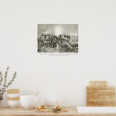 Poster Première Guerre mondiale, artillerie française en  (Cuisine)