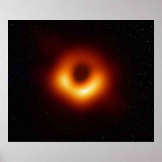 Poster Première image d'un trou noir 2019 (Devant)