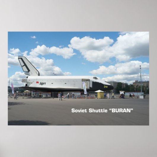 Poster Première navette soviétique Buran (Devant)