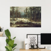 Poster Première neige (Bureau à domicile)