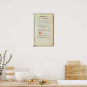 Poster Première page du Mémorial de Sainte-Hélène (Cuisine)