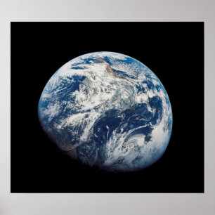 Poster Première photo de la Terre prise par l'Homme