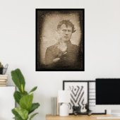 Poster Première photo légère Daguerreotype 1839 (Bureau à domicile)