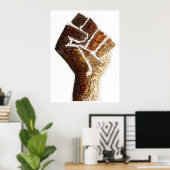 Poster Première protestation faite à partir des composant (Bureau à domicile)