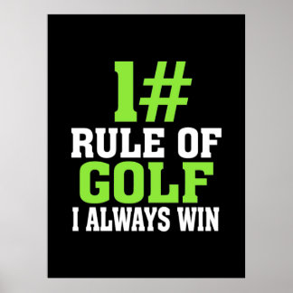 Poster Première Règle De Golf