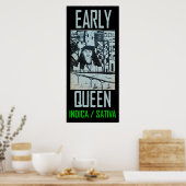 POSTER PREMIÈRE REINE INDICA SATIVA (Cuisine)