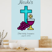 Poster Première sainte communion (Cuisine)