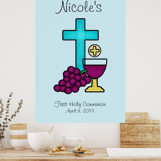Poster Première sainte communion (Cuisine)