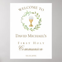 Première Sainte Communion couronne de bienvenue ve