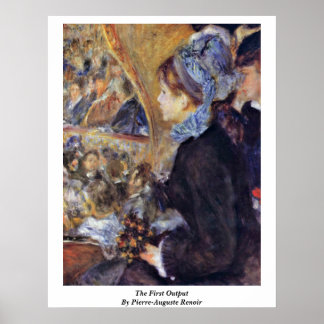 Poster Première Sortie De Pierre-Auguste Renoir