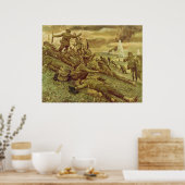 Poster Première vague à Omaha par Ken Riley (Cuisine)