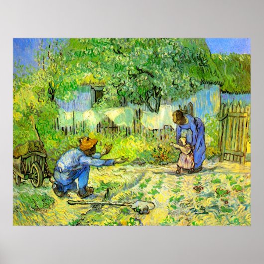 Poster Premières étapes, 1890 Vincent van Gogh (Devant)