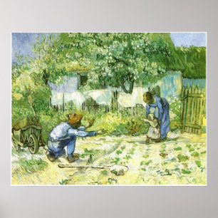 Poster Premières étapes 1890 Vincent van Gogh (1853-1890)
