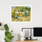 Poster Premières étapes par Vincent van Gogh 1890 (Bureau à domicile)