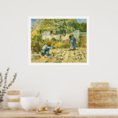 Poster Premières étapes par Vincent van Gogh 1890 (Cuisine)