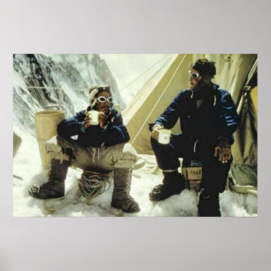 Poster Premiers Hommes à Conquérir Everest Hillary Norgay