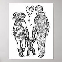 Premiers pas - Maman Vie / Parenthos Art Imprimer