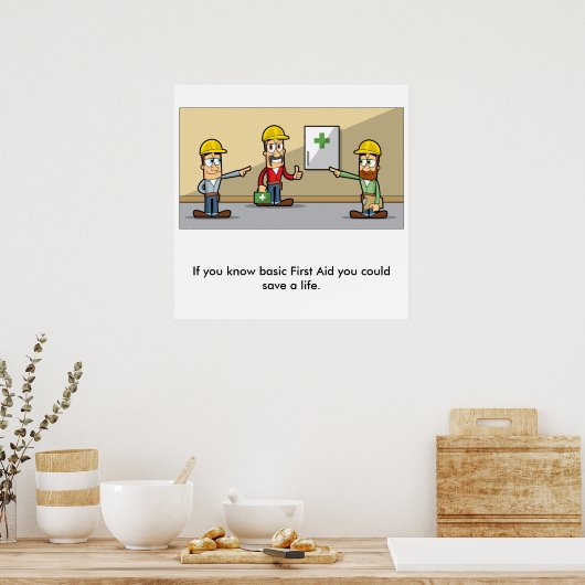 Poster Premiers secours 02 (Cuisine)