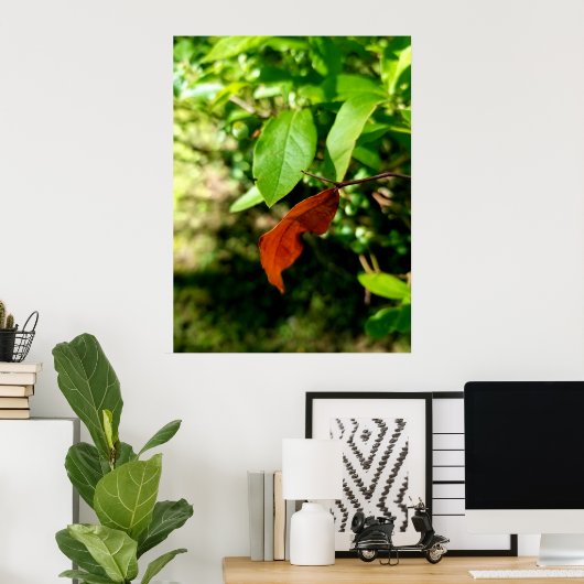 Poster Premiers signes de l'affiche d'automne Imprimer (Bureau à domicile)