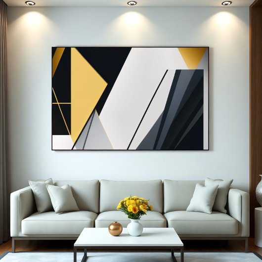 Poster Premium Diagonal Geometry