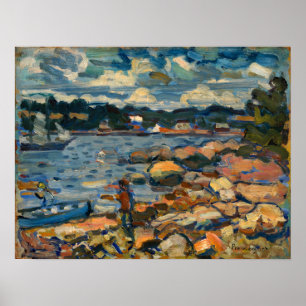 Poster Prendergast - Brooksville Maine (River Rocks)