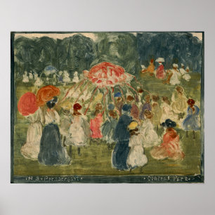 Poster Prendergast - Central Park 1901