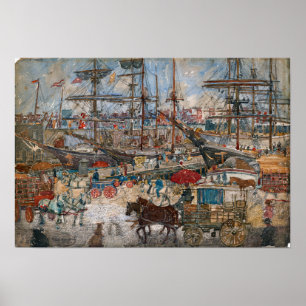 Poster Prendergast - Docks East Boston