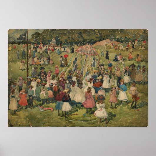 Poster Prendergast - Fête du Travail Central Park 1901 (Devant)