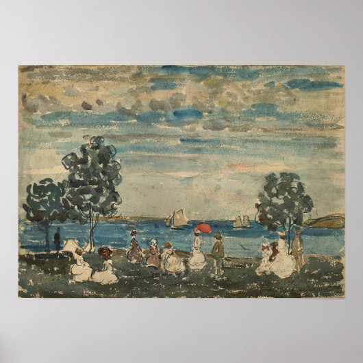 Poster Prendergast - Figures On A Beach 1910 (Devant)