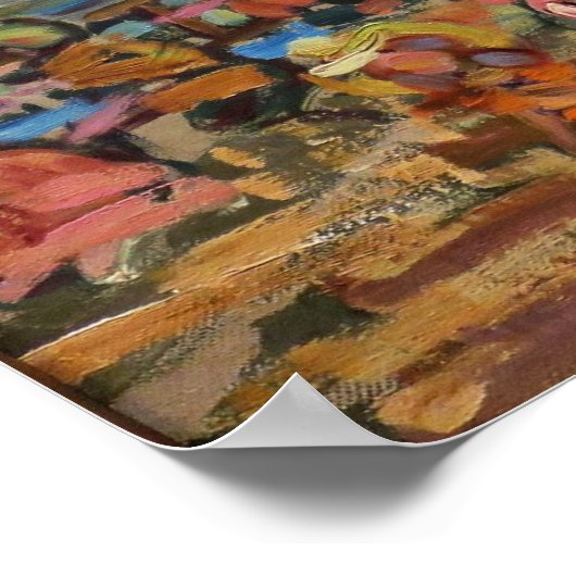 Poster Prendergast - Figures Sur Un Pont (Coin)