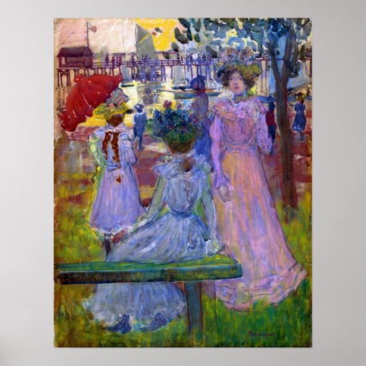 Poster Prendergast - Fin de l'après-midi été (Devant)