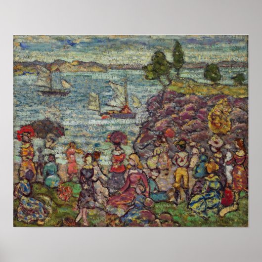 Poster Prendergast - La Course De Bateau (Devant)
