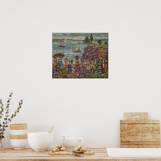 Poster Prendergast - La Course De Bateau (Cuisine)