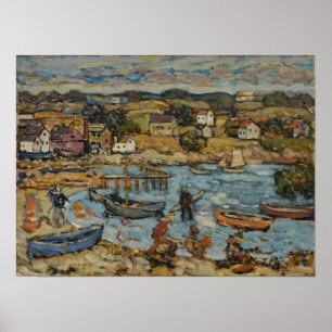Poster Prendergast - Marblehead Harbour